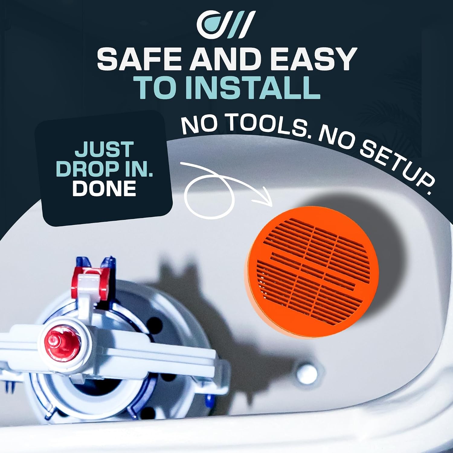 Toilet Guard Drop-In Tank Tablet (1 Tablet) | Up to 180-Day Performance | Helps