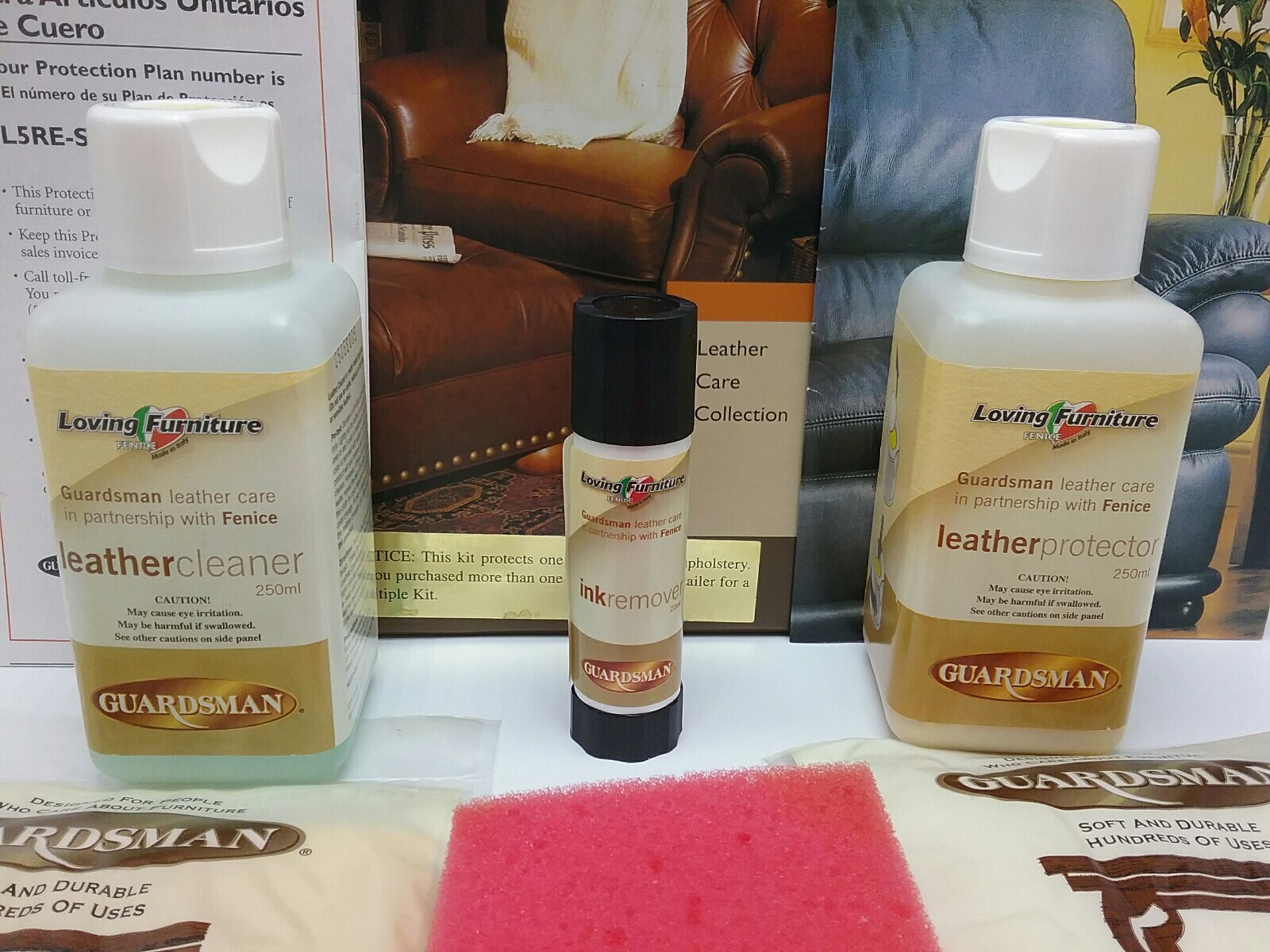 Guardsman Leather Care Collection Cleaner Conditioner Kit 2003 Valspar Australia