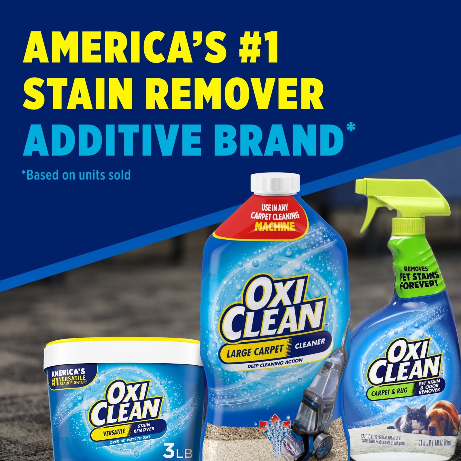 OxiClean Large Carpet Cleaner Liquid Solution 64 fl oz Stain Remover Liquid