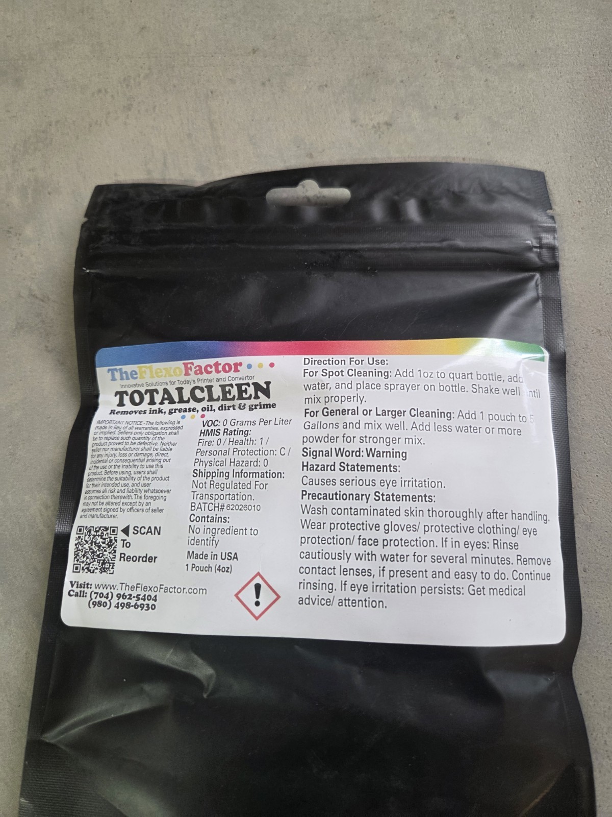 The Flexo Factor – Total Cleen Printer Cleaner. Removes Ink, Grease, Oil, Dirt