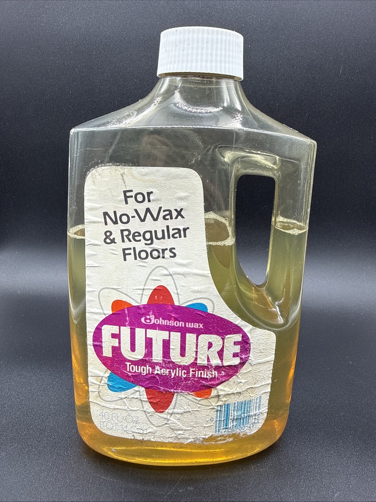Vintage Future No Wax Floor Shine 1980 SE Johnson 46 oz ~75% full