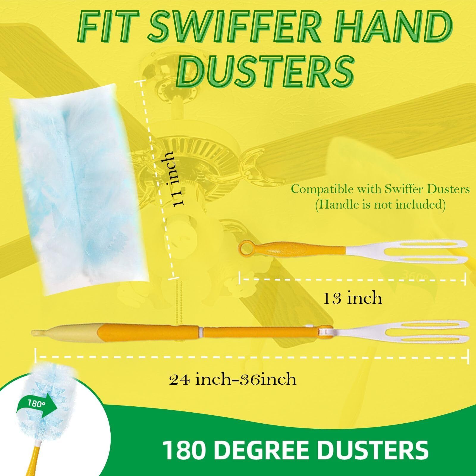 Disposable Duster Refills Compatible with Swiffer for Dusting Electronics 18 PCS