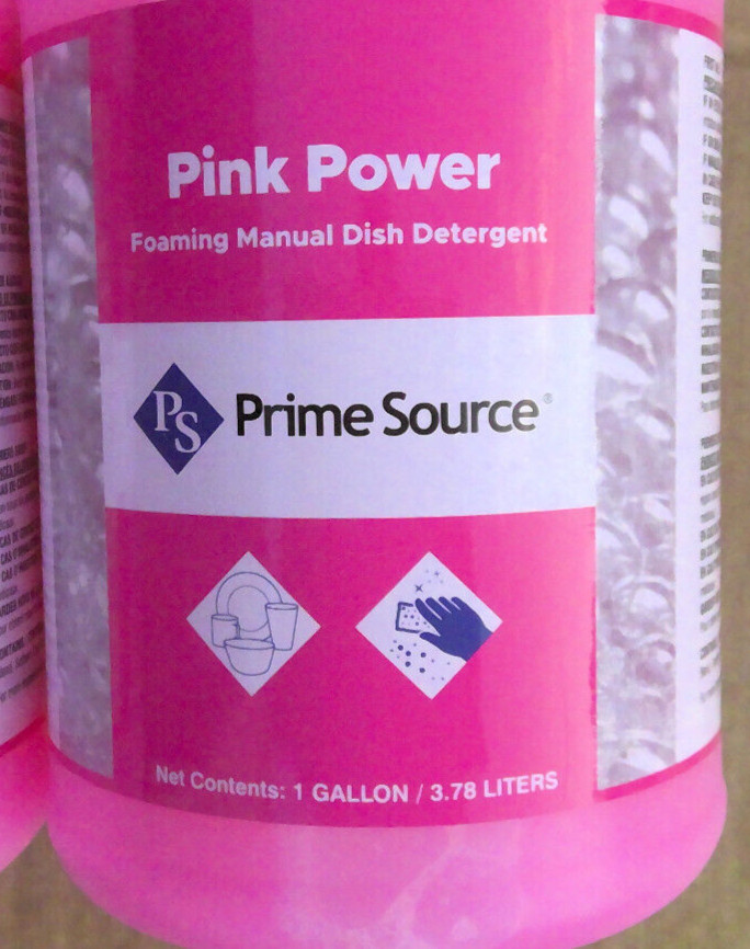 PRIME SOURCE FOAMING MANUEL DISH DETERGENT 1 GALLON EACH ONE PACK OF 4