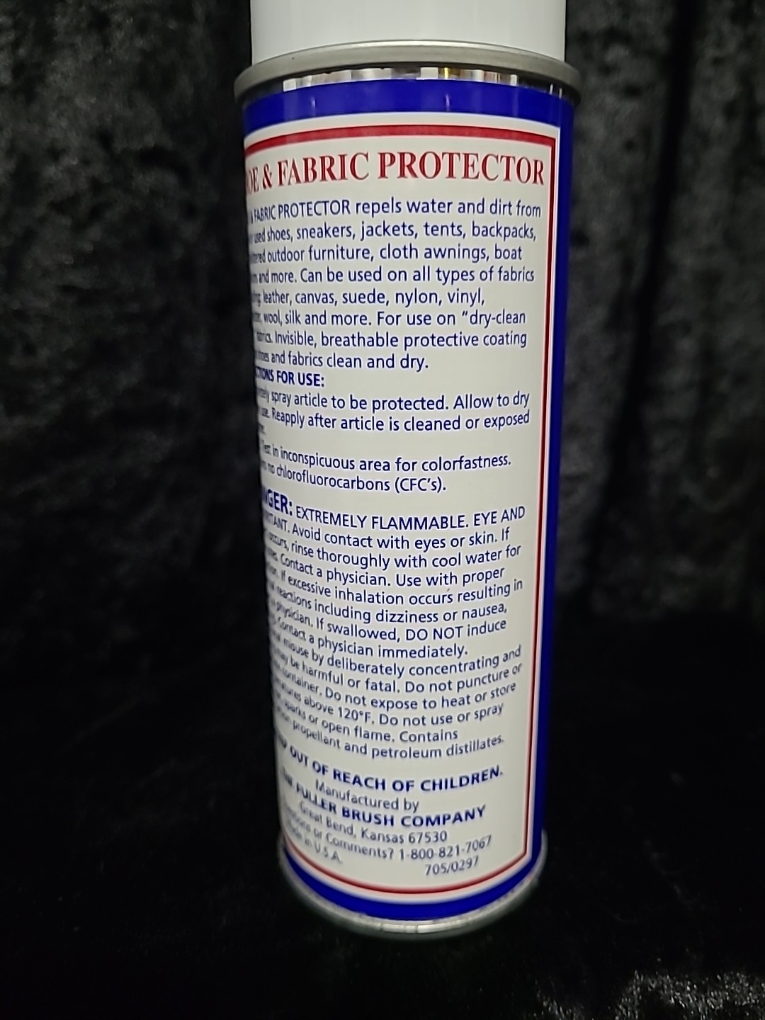 VTG FULLER BRUSH COMPANY SHOE & FABRIC PROTECTOR SPRAY CAN APPLICATION – NEW 6oz