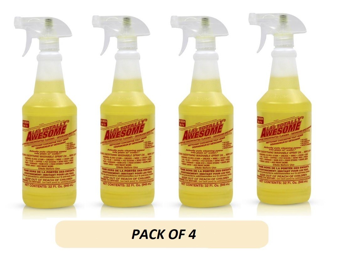 4Pack LA’s Totally Awesome All Purpose Cleaner & Degreaser, Original, 32 fl oz