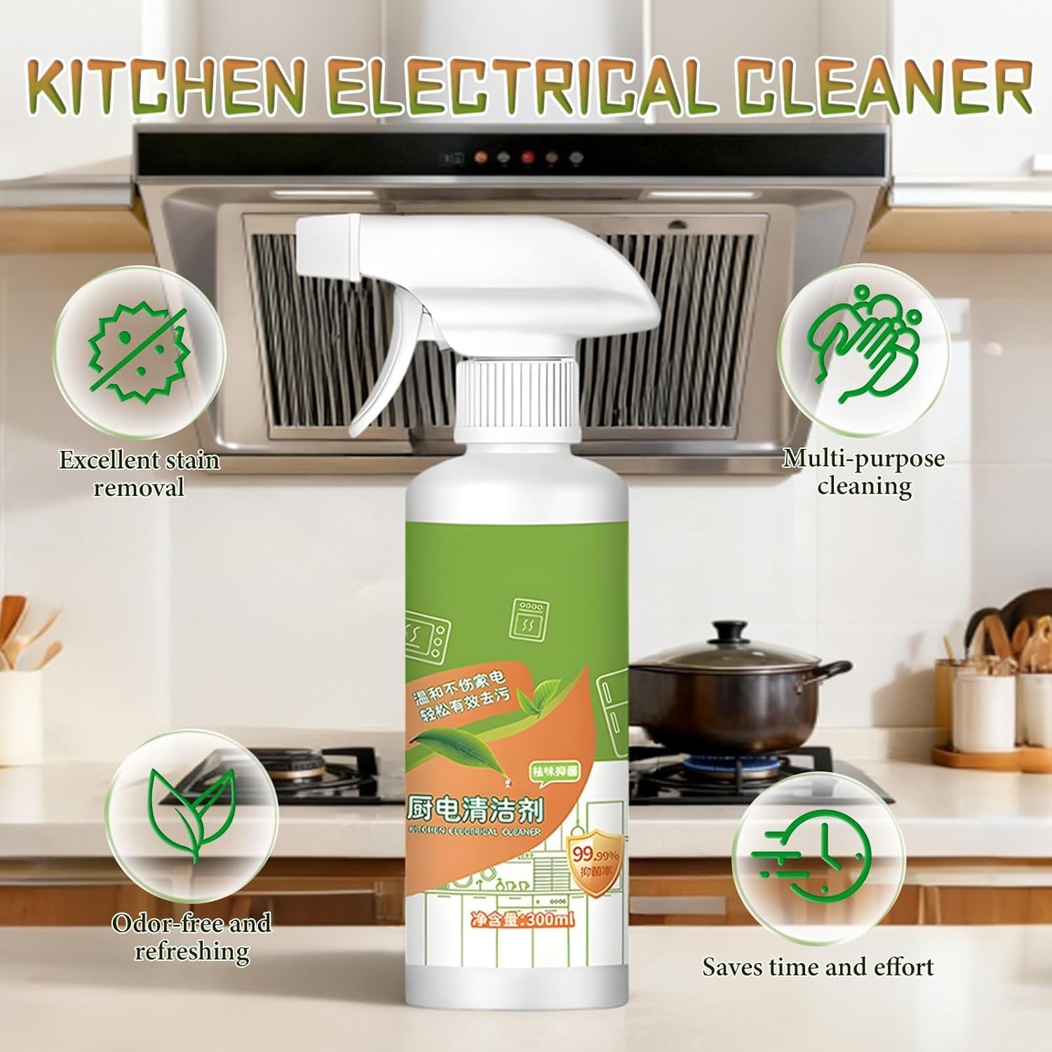 Natural Enzyme Formula to Household Appliances, 2026 New Fly Cleanse Spray, Mult