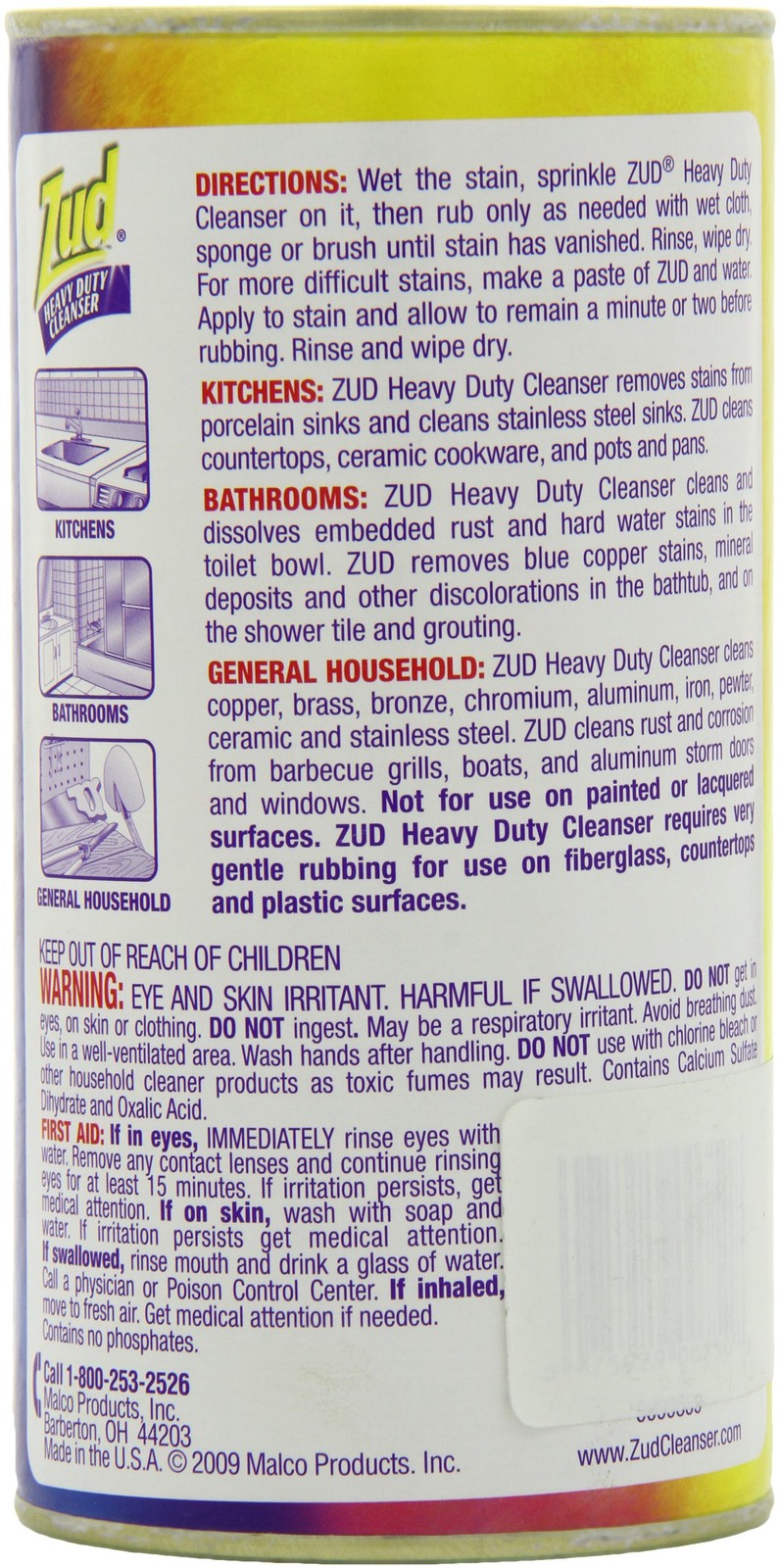 Heavy Duty Cleanser 16 Ounce – Removes Rust & Tough Stains – For Kitchen