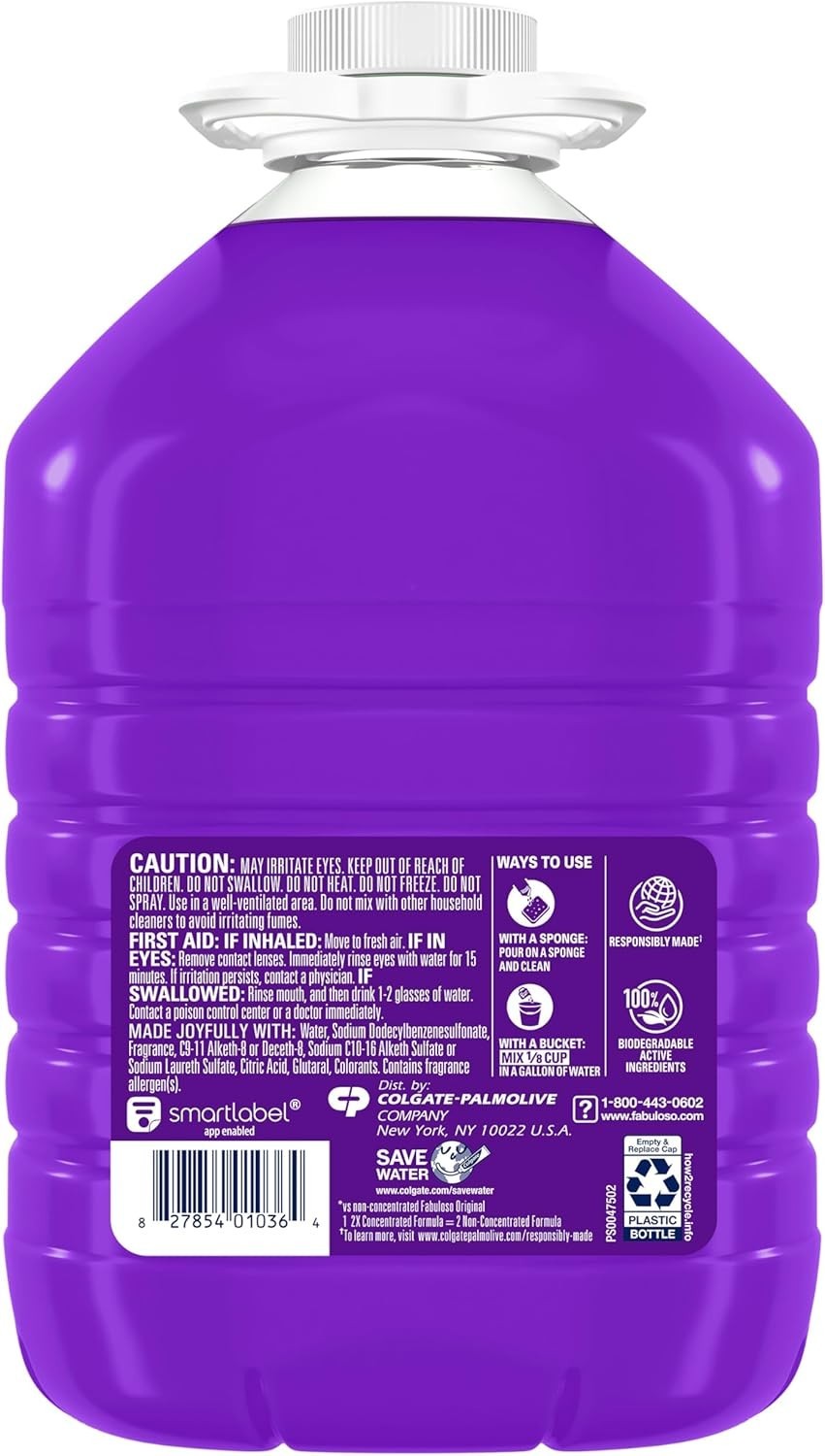 Eco-Friendly Lavender Cleaner – 128 fl oz Multi-Purpose Formula, 2X Concentrated