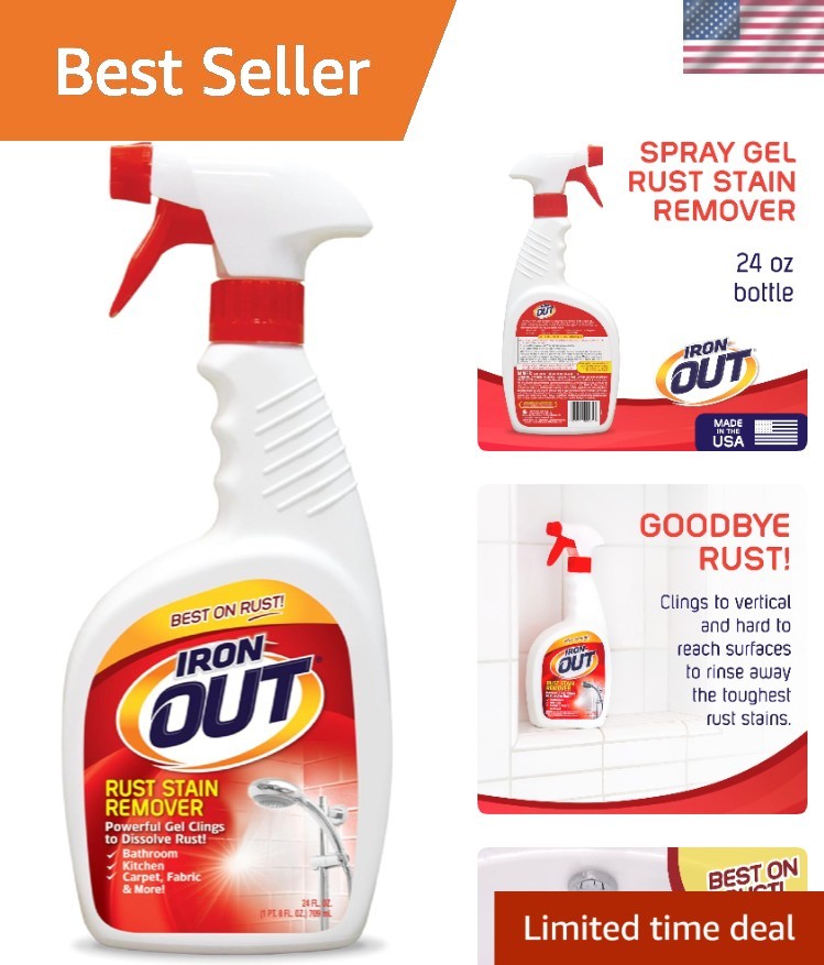Satisfaction Guaranteed Rust Stain Remover Gel – 24 oz for Hard-to- Areas