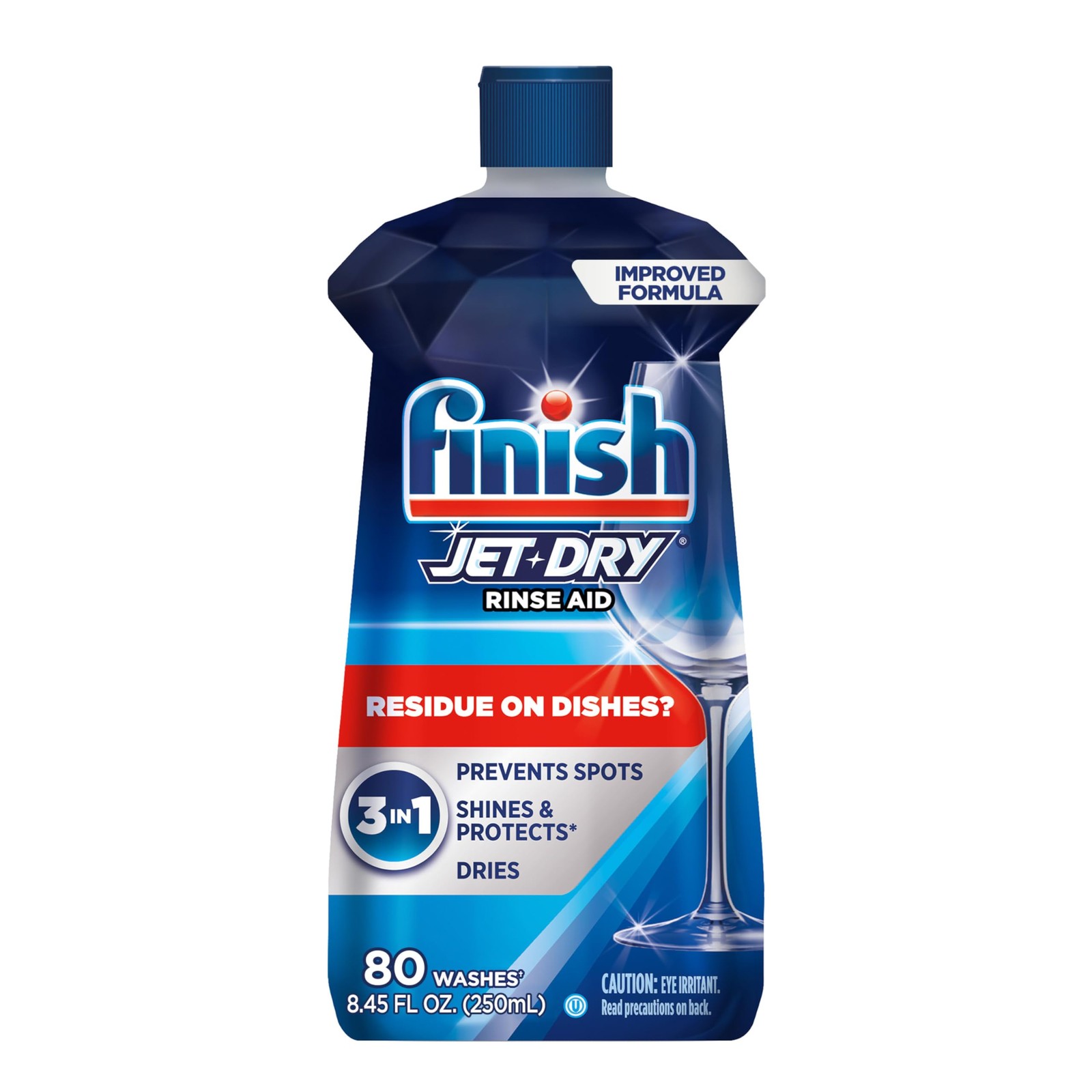 Finish Jet-Dry Dishwasher Rinse Aid, Compatible with Dishwasher Detergent, Preve