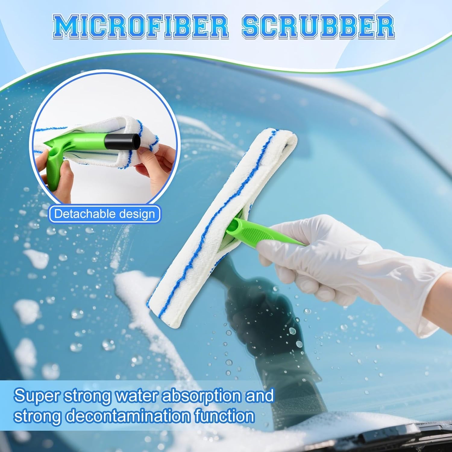 Aquablade Window Cleaning Kit, Squeegee, Recyclable Green