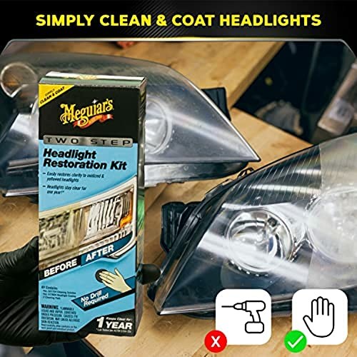 Two Step Car Headlight Restoration Kit, Headlight 2- Step Headlight Kit