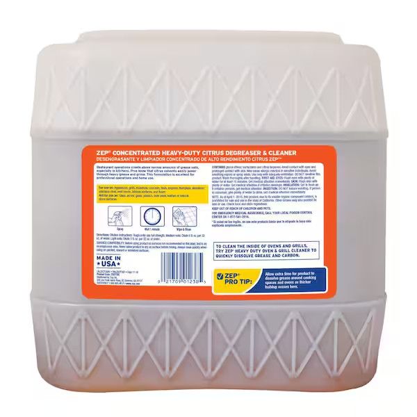 Zep Heavy-Duty Citrus Degreaser Cleaner Concentrate – 3.5 Gallon -FAST SHIPPING