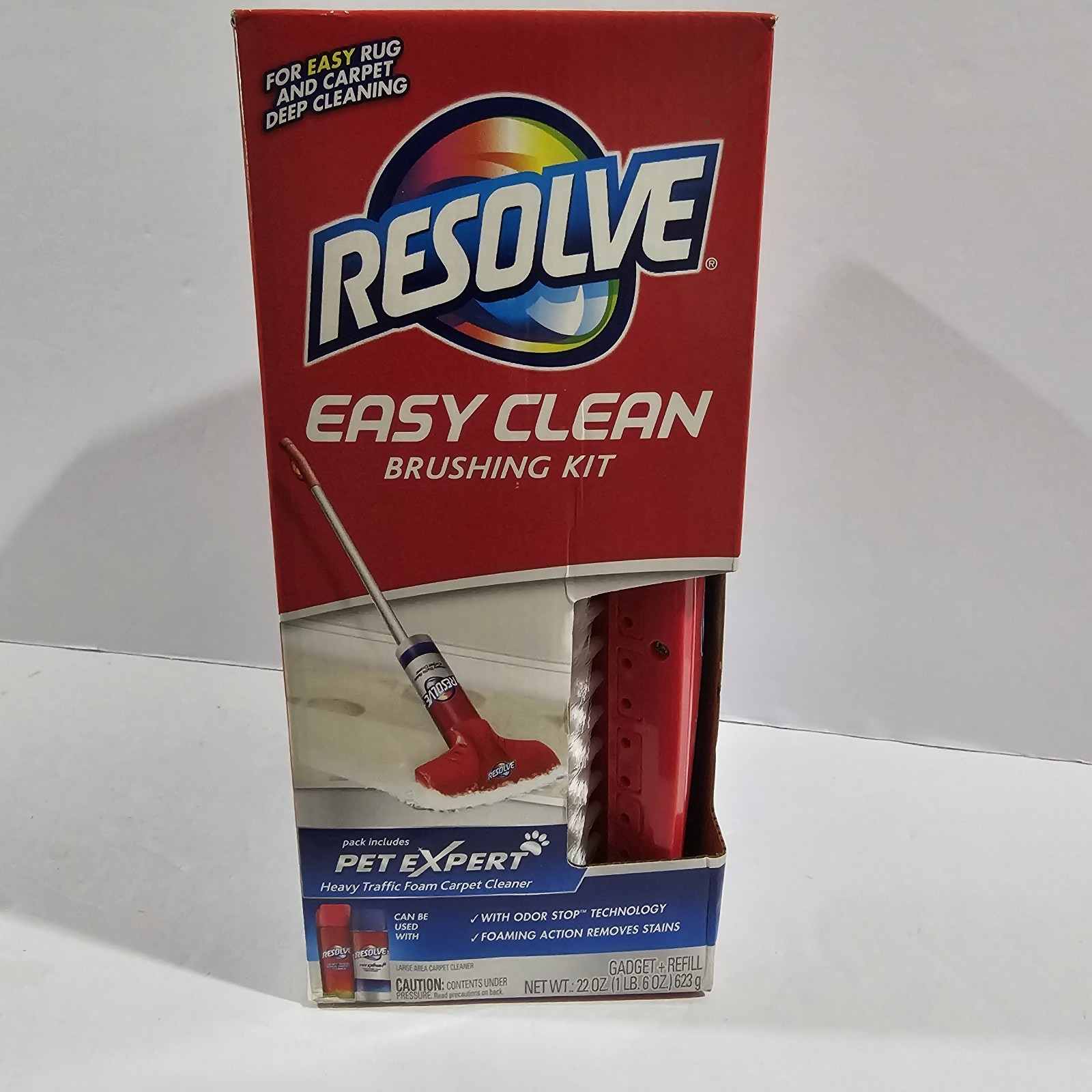 NEW- Resolve Easy Clean Pet Expert Brushing Kit Heavy Traffic Carpet Cleaning