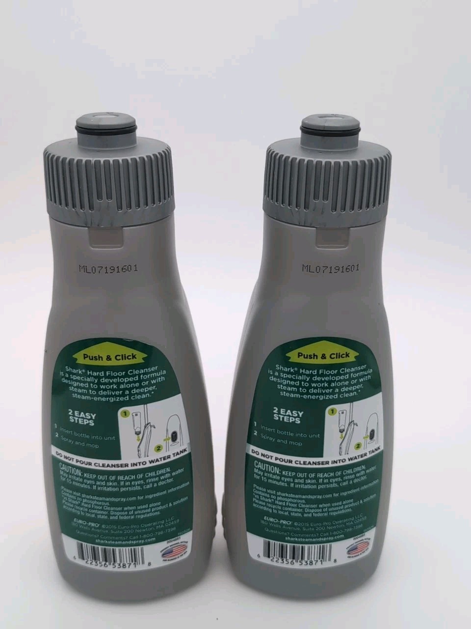 Shark Hard Floor Cleanser Multi-Floor 20oz Waterfall Fresh SONIC Duo 2 New