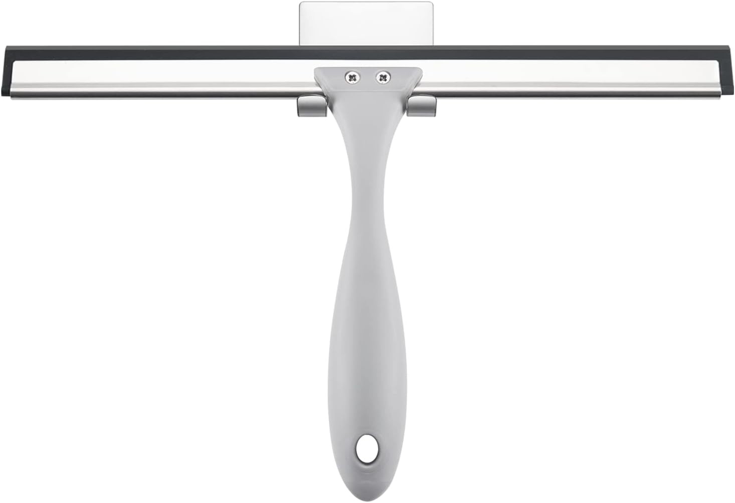 10-Inch All-Purpose Shower Squeegee with Hook for Glass, Windows, and Tiles