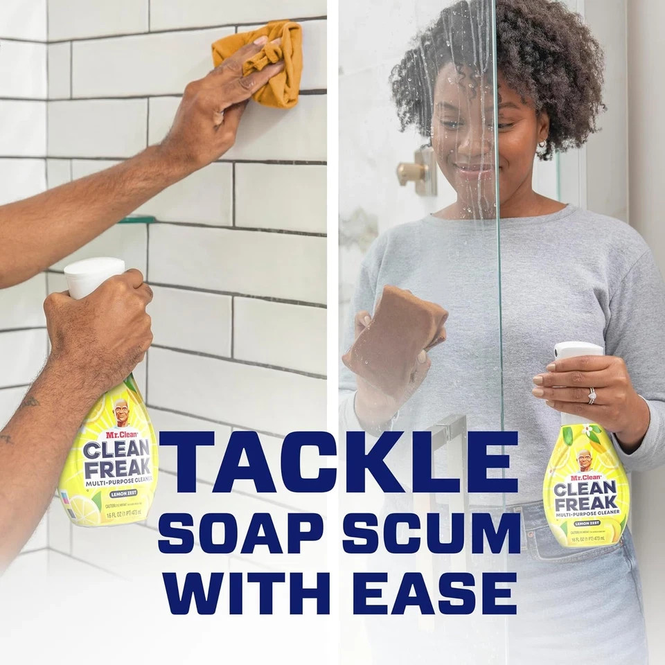 Mr Clean Clean Freak Multi Surface Cleaner Spray Pack of 4 Lemon Zest 16 Fl Oz