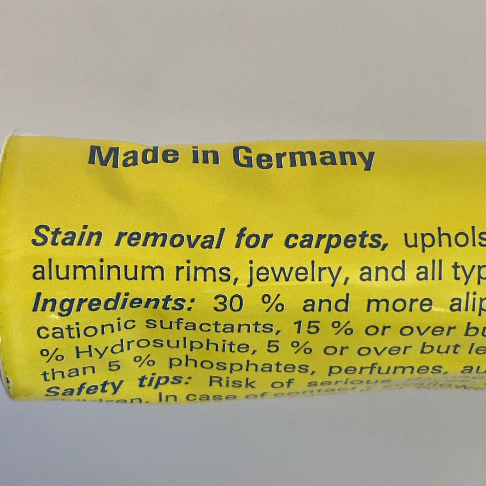 It Works Stain Remover Germany NEW 3.38 Oz. Cleaner Whitener Spot Remover Sealed
