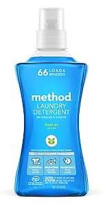 method 1127 Laundry Detergent, 53.5oz Bottle, Liquid, Pleasant