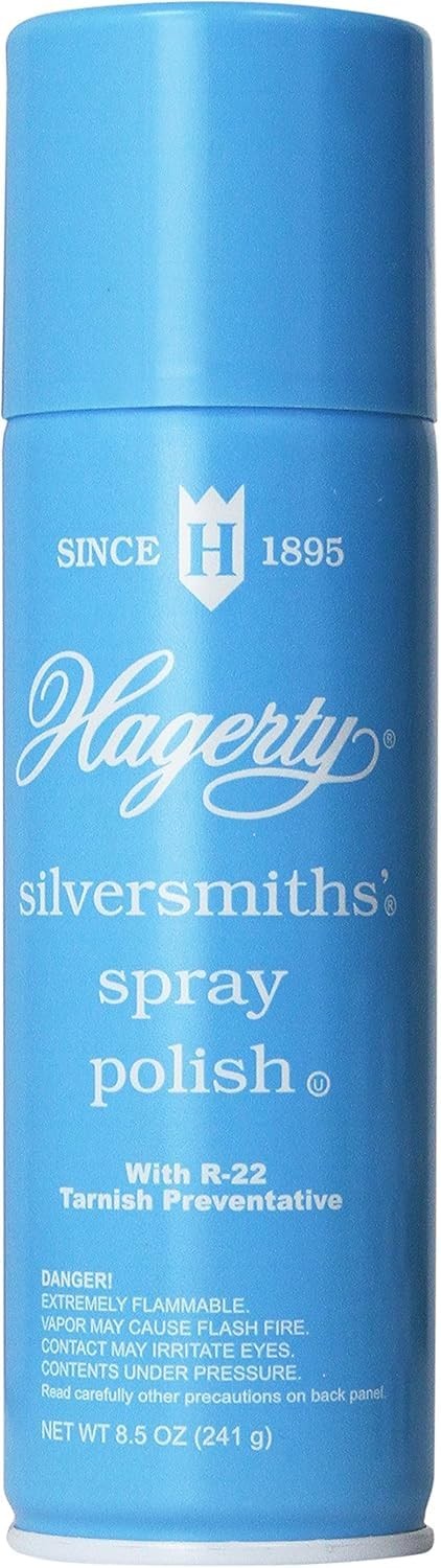 Hagerty Silversmiths Aerosol Spray Polish, Unscented 8.5 Oz Pack of 2