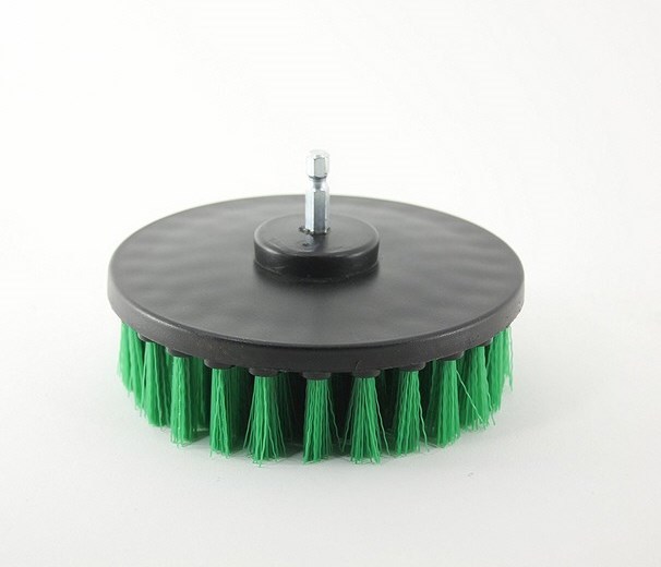 2pcs 4 inch Drill Brush for Cleaning Kitchen,Stoves,Cabinets Medium Duty GREEN