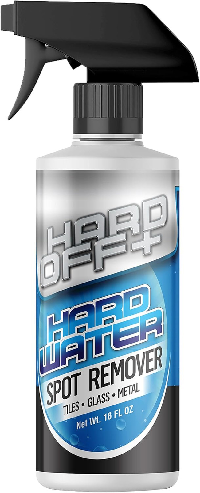 Hard Off+ Hard Water Stain and Spot Remover for Bathroom, Shower Doors, Glass, T