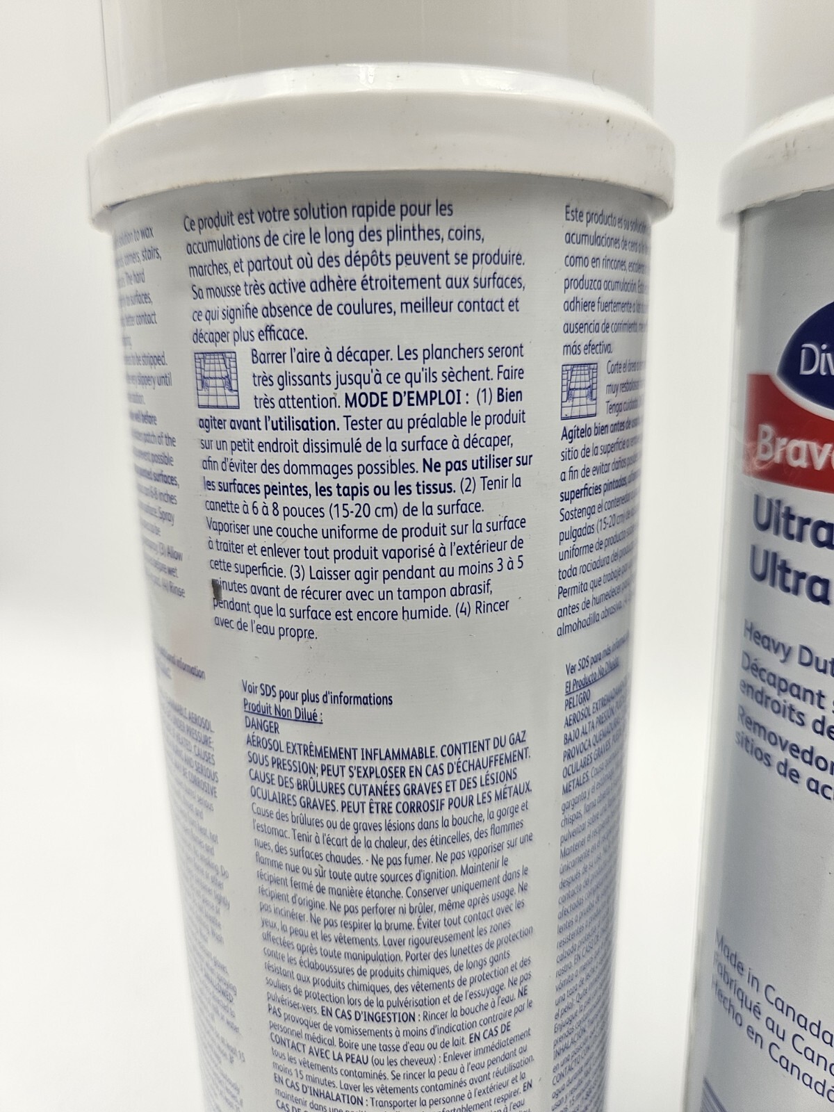 2 Pack Diversey Bravo Power Foam Commercial Cleaner Kitchen Food Service Grease