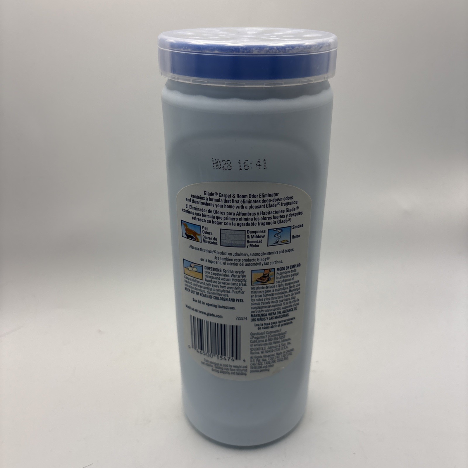 Glade Clean Linen Carpet & Room Odor Eliminator Powder 32 Oz Used 50% Full