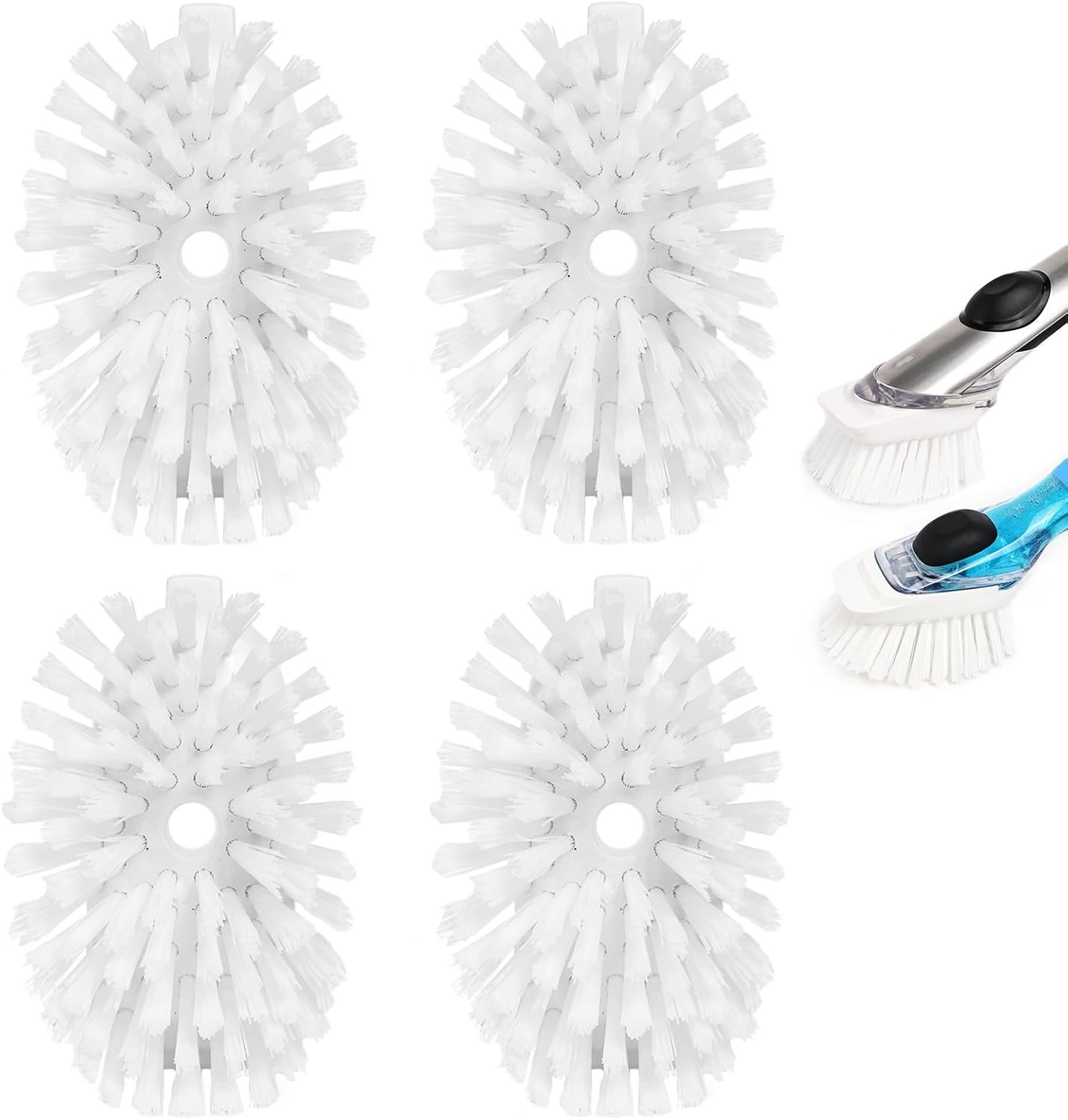 4 Pack Brush Refills for OXO Dish Brush, Brush Head Replacement OXO Dish Brush