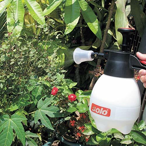 Solo 418 One-Hand Pressure Sprayer, 1-Liter, Ergonomic Grip for Gardening, Ferti
