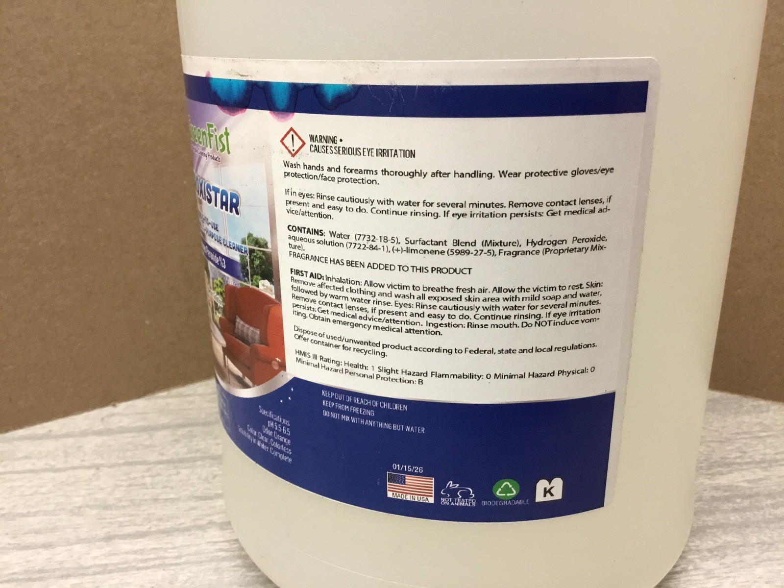 Peroxistar Ready To Use Multi-Purpose Cleaner- 1 Gallon