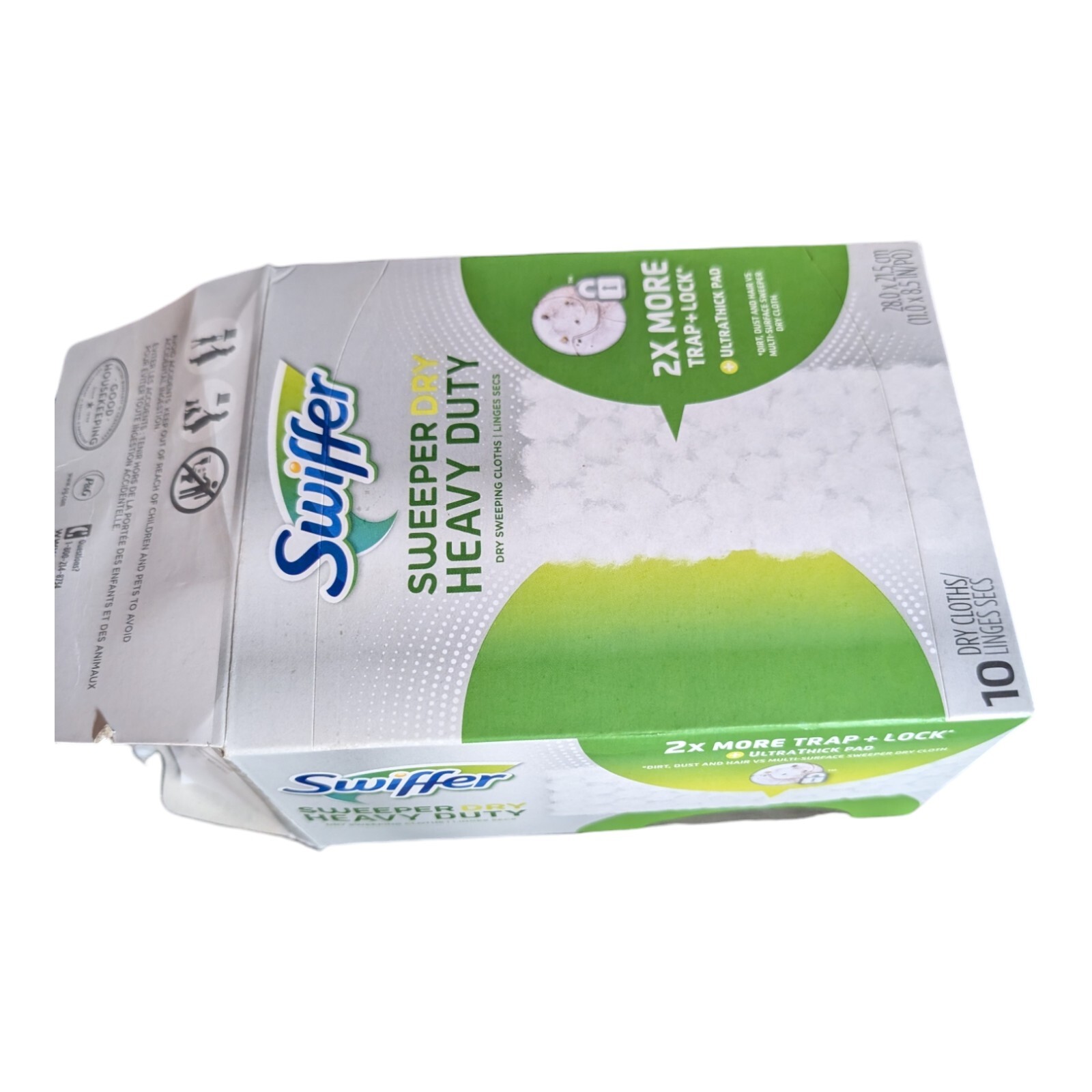 Swiffer HEAVY DUTY Ultra Thick SWEEPER DRY Sweeping Mop Cloth Pad Refills ~ 10ct