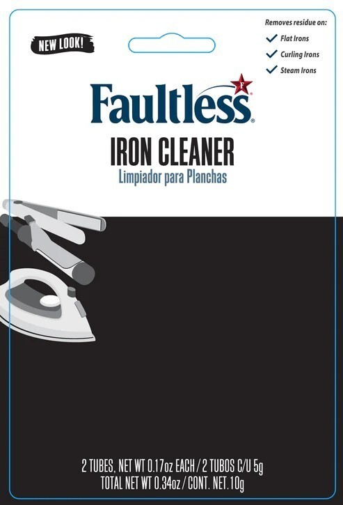Faultless Iron Cleaner Removes Residue On Flat Irons, Curling Irons, Steam Irons