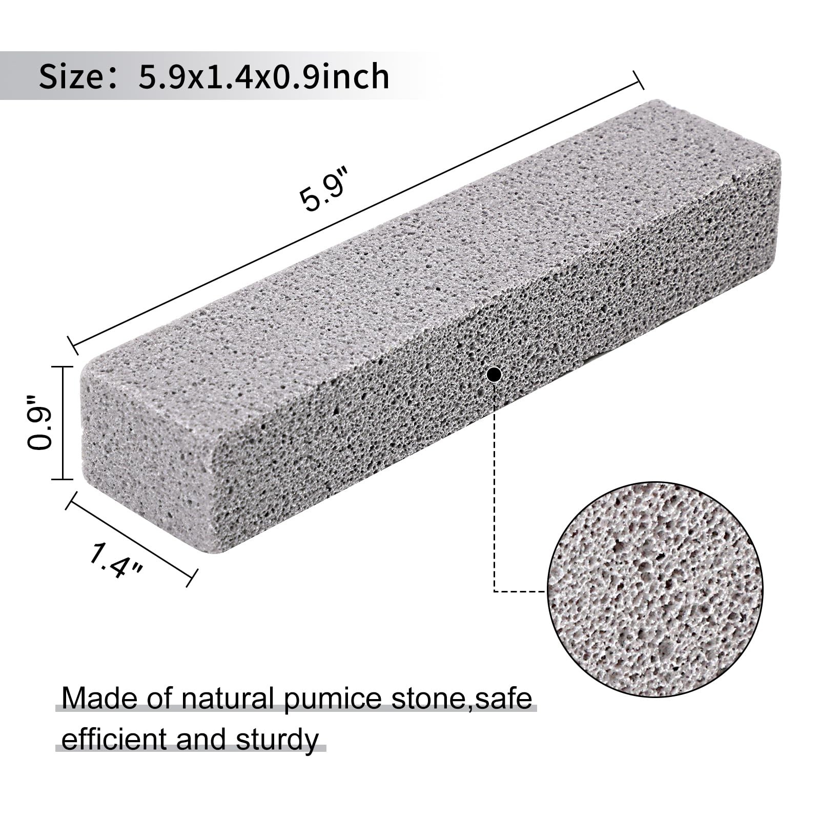 10 Pack Pumice Stone for Cleaning, Pumice Stone for Toilet Cleaning Bowl Stic…