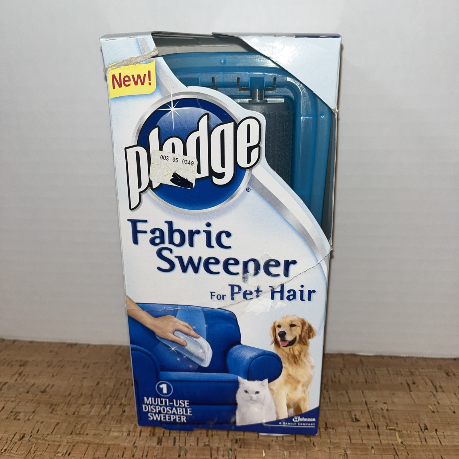 Pledge Fabric Sweeper For Pet Hair New Discontinued Removes Cat Dog Easy To Use