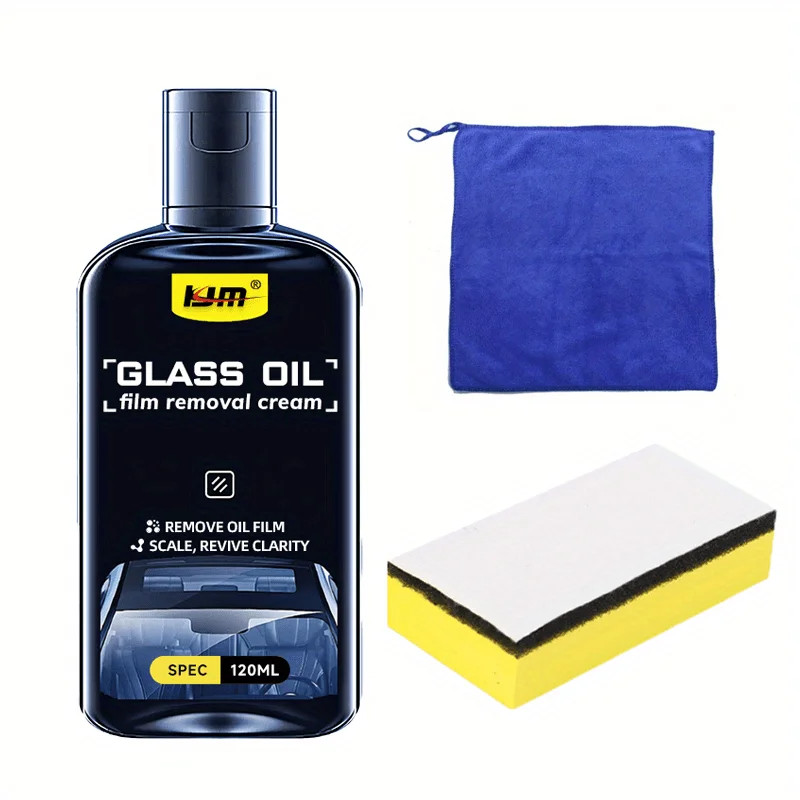 120ML Car Glass Oil Film Remover Water Stain Cleaner Windshield Cleaner