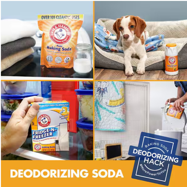 Arm & Hammer Fridge-N-Freezer Baking Soda, 14 Oz. – Pack of 6
