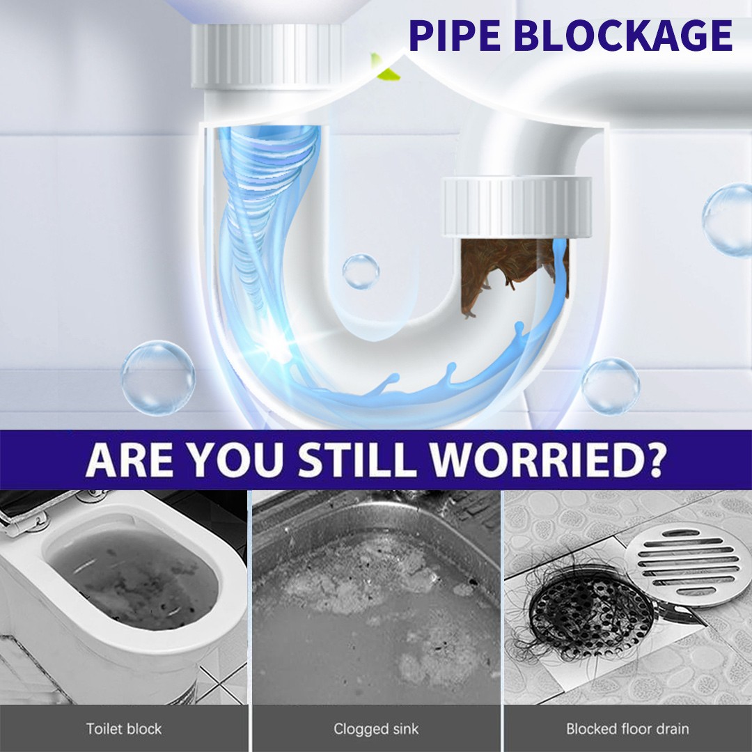 1-5PCS Powerful Sink & Drain Cleaner High Efficiency Clog Remover & Clean
