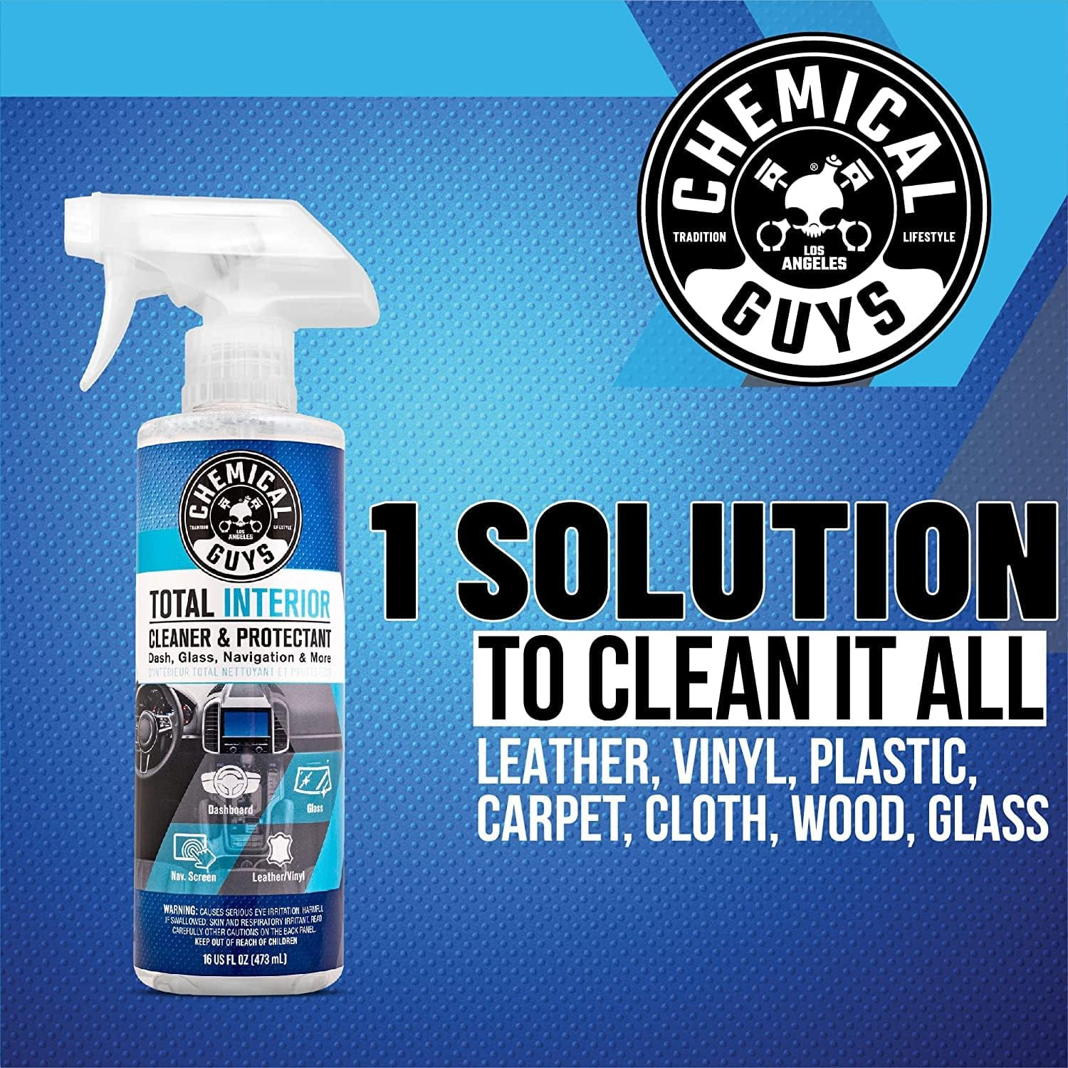 Total Interior Cleaner & Protectant Interior Cleaner, Cleans & Protects Leather,