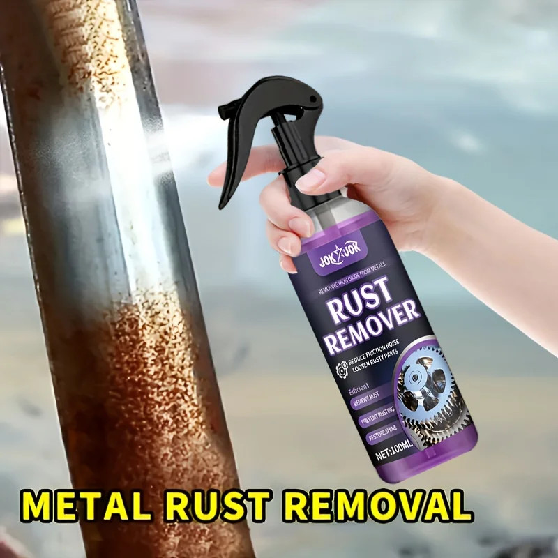 Automotive Metal Rust Remover Spray 3.4 oz Chrome Oxide Removal Paint Repair