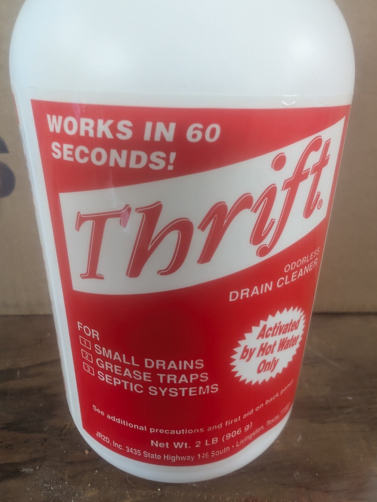 Thrift Marketing GIDDS-TY-0400879 T-200 Drain Cleaner 2 lb , White