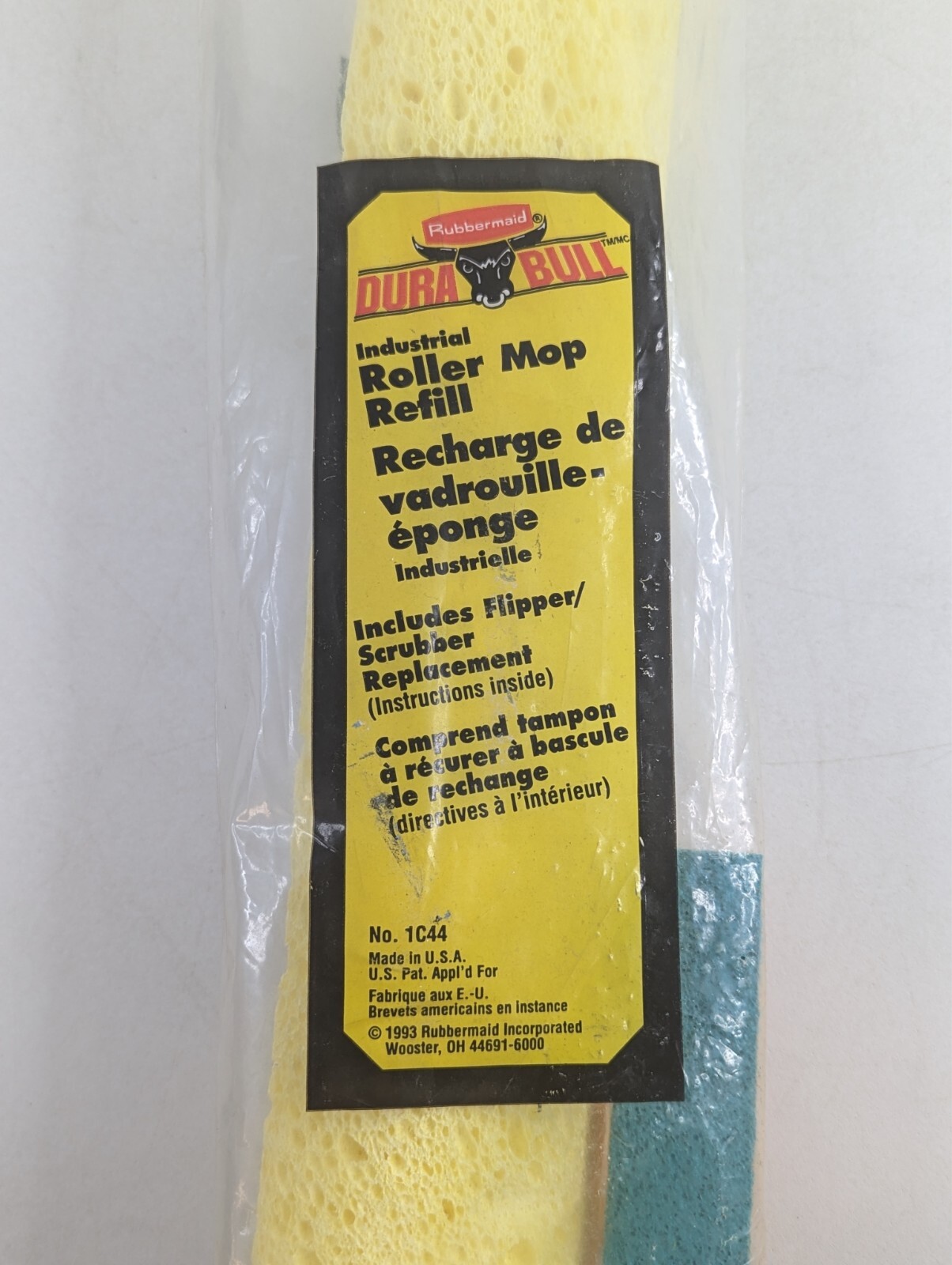 Rubbermaid 11″ Dura Bull Flipper Scrubber Sponge Industrial Mop Refill