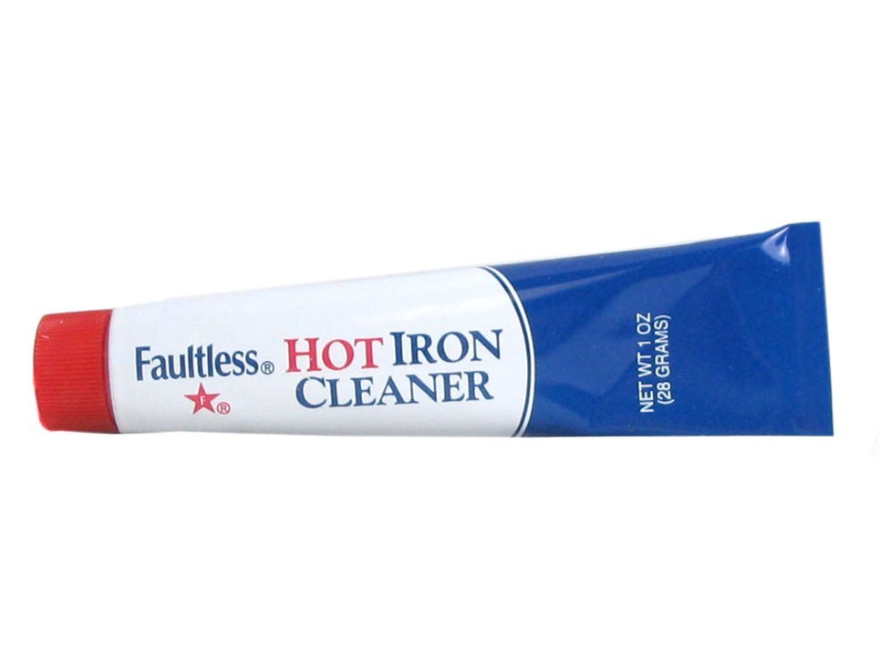 HOT IRON CLEANER clean draggy iron bottom metal sole plate FAULTLESS 1211