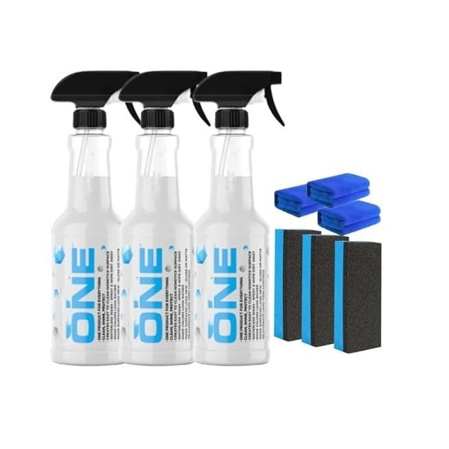 1~3 PACK Car Spray with Triphene, Quick Spray & Wipe All Purpose Waterless 4 oz