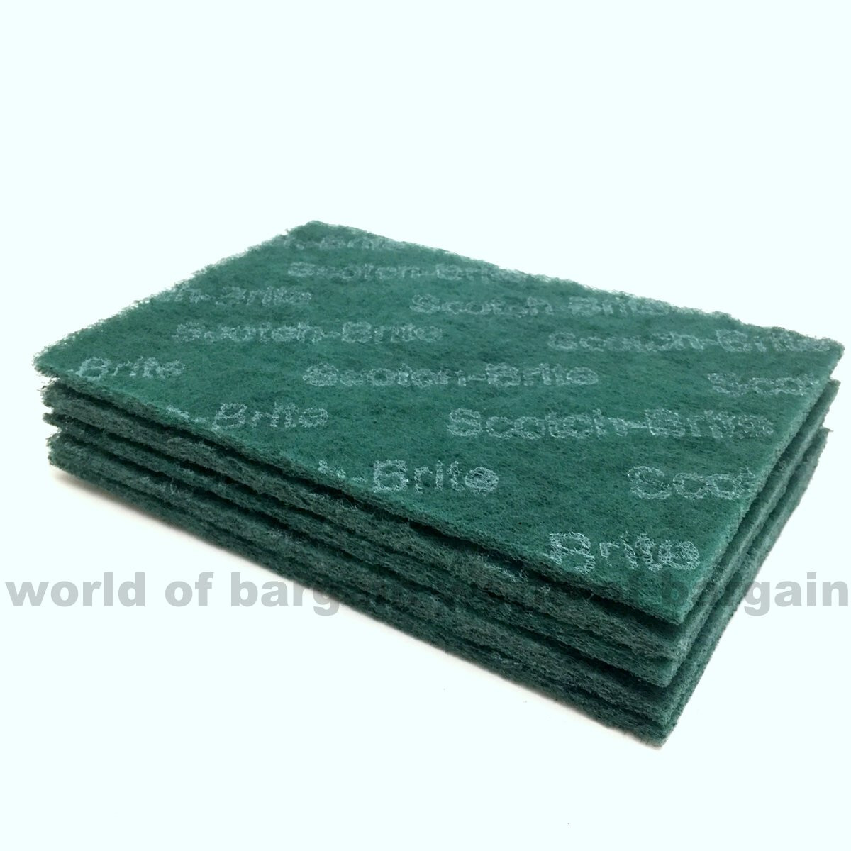 5 pc 3M SCOTCH BRITE Scour Pads HEAVY DUTY 6 x 9 inch Scouring Pad Cleaner Scrub