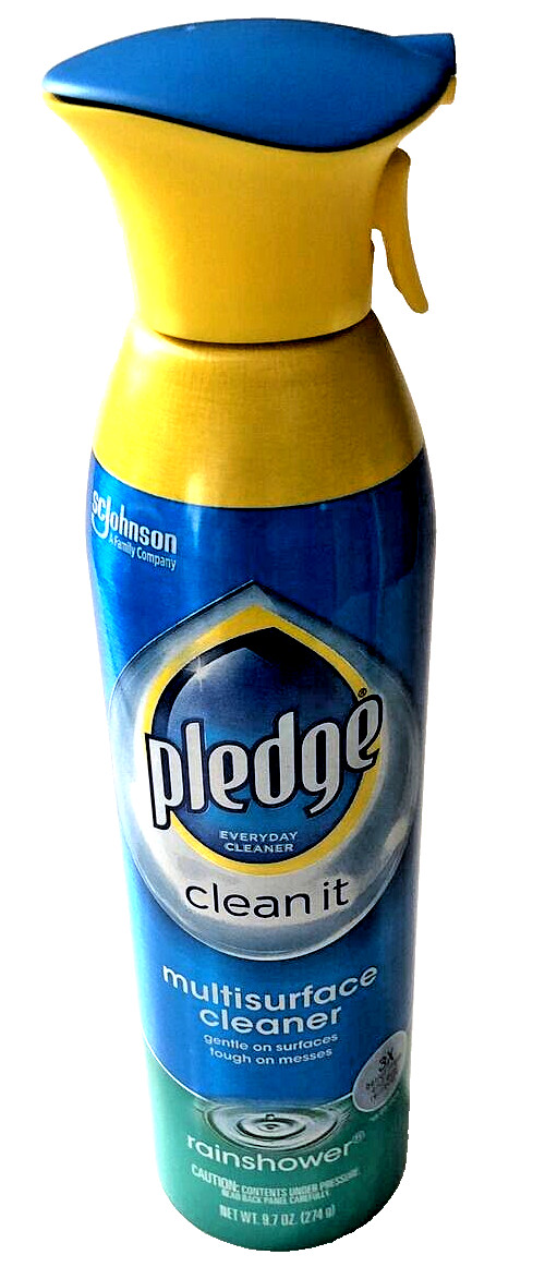 Pledge Clean It Rainshower Multisurface Cleaner Spray 9.7 oz Lot of 2