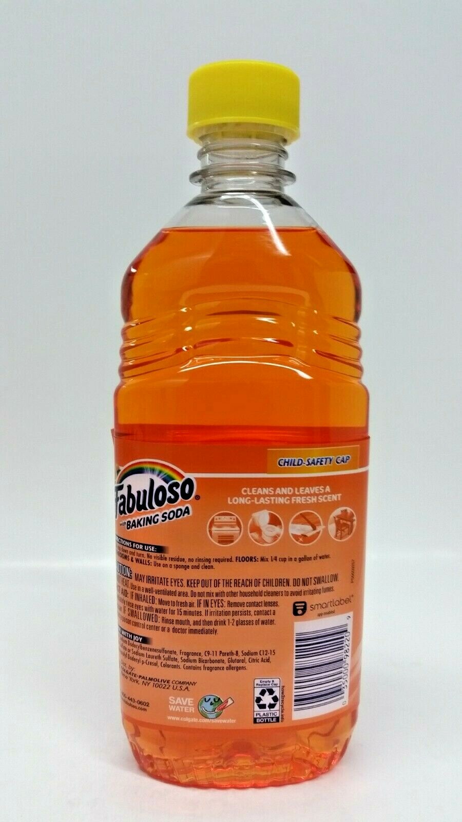 3 Bottles x Fabuloso ORANGE w/ BAKING SODA All Purpose Cleaner 16.9 oz Ea Bottle