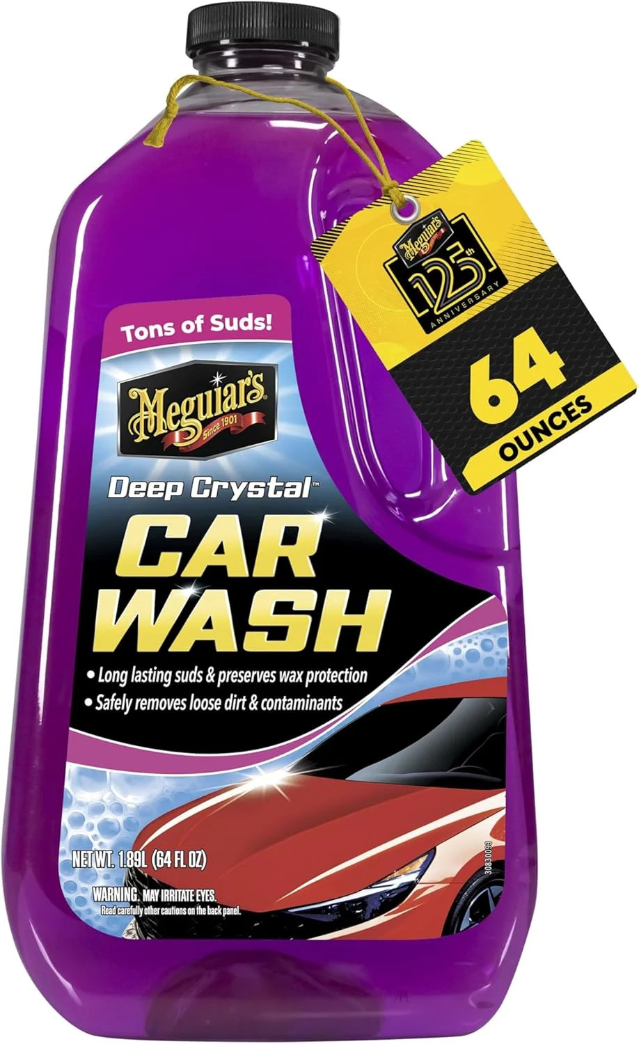 Meguiar’s Deep Crystal Car Wash – Car Wash Shampoo that Cleans Paint, 64 oz.