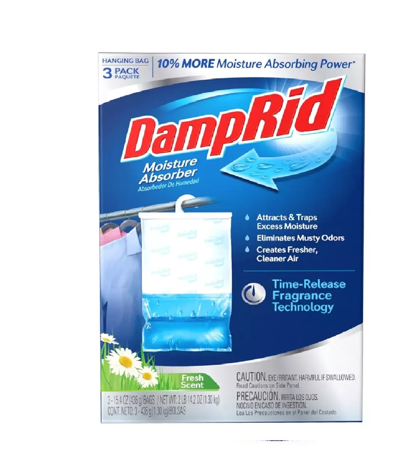DampRid Fresh Scent Hanging Moisture Absorber, 3 Pack