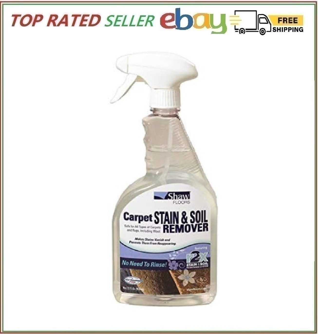 Shaw R2X Carpet Stain & Soil Remover 32 Ounces Spray